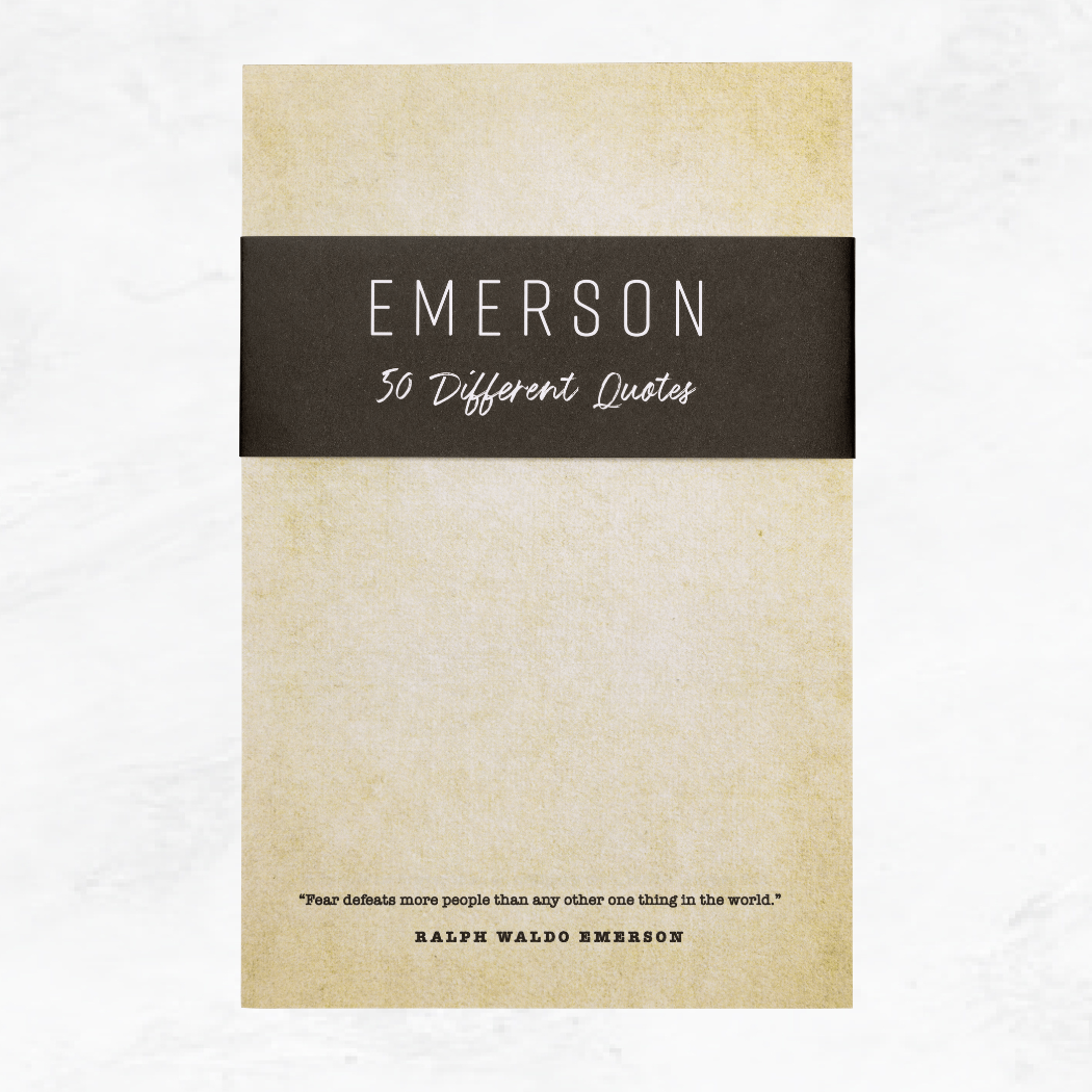 50 Ralph Waldo Emerson Quotes Notepad - Inspirational Gifts