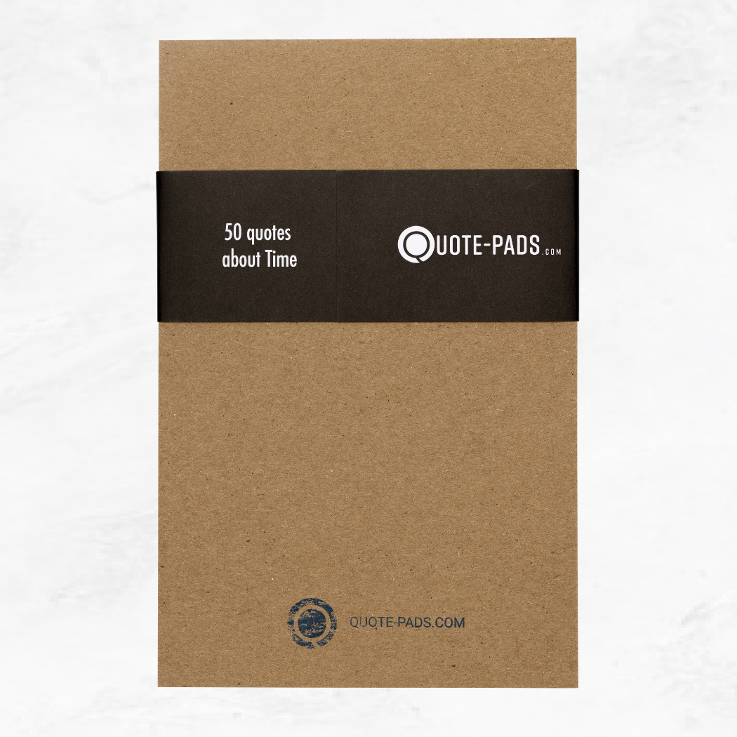 Back of the 50 Time Quotes Notepad - Gifts about Time