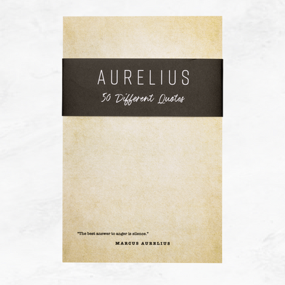 50 Marcus Aurelius Quotes Notepad  |  5.5 x 8.5 Notepad | 50 Sheets