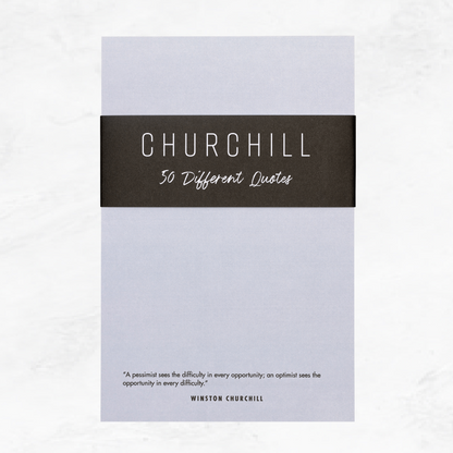 50 Winston Churchill Quotes Notepad  |  5.5 x 8.5 Notepad | 50 Sheets
