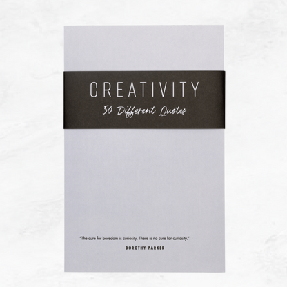 50 Creativity Quotes  Notepad  |  5.5 x 8.5 Notepad | 50 Sheets