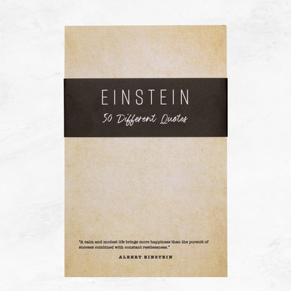 50 Albert Einstein Quotes Notepad  |  5.5 x 8.5 Notepad | 50 Sheets
