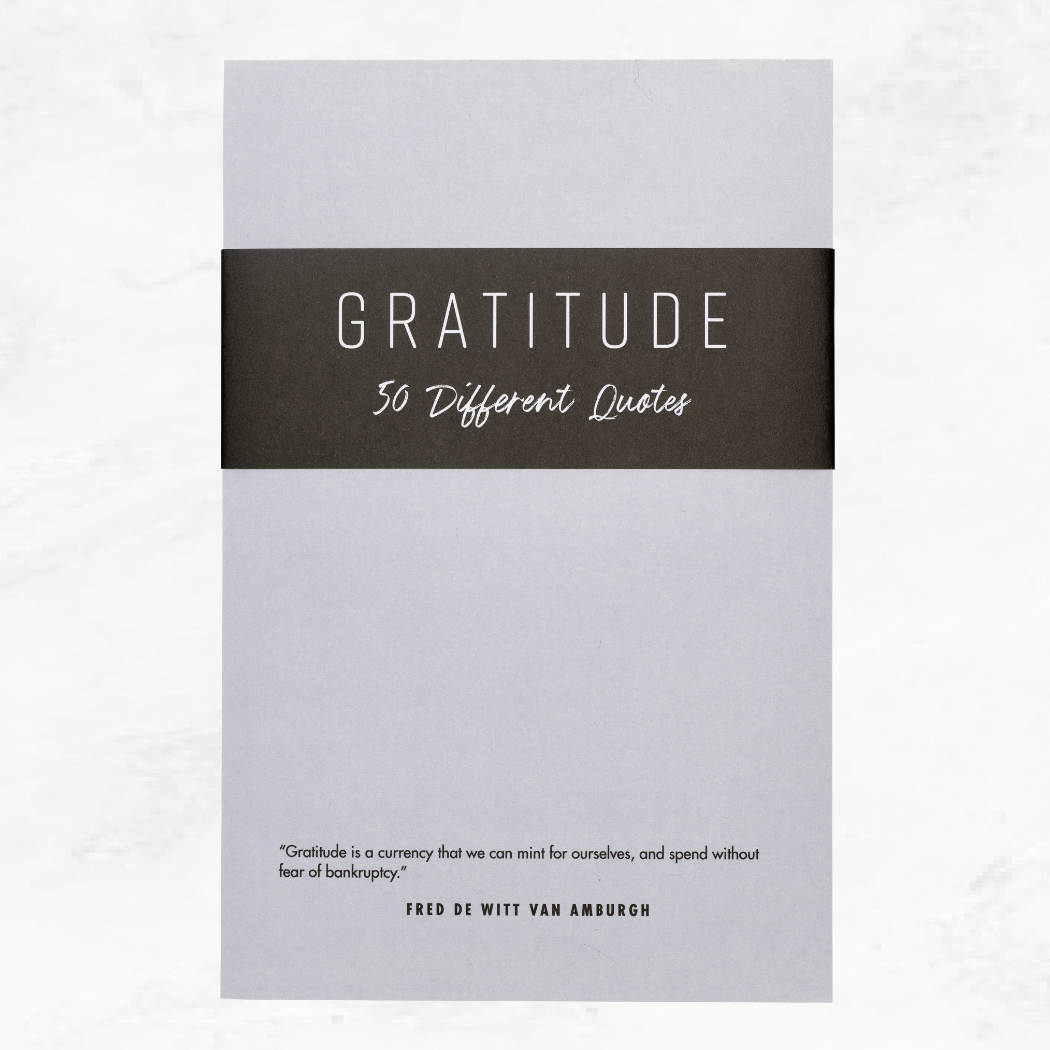 50 Gratitude Quotes Notepad  |  5.5 x 8.5 Notepad | 50 Sheets