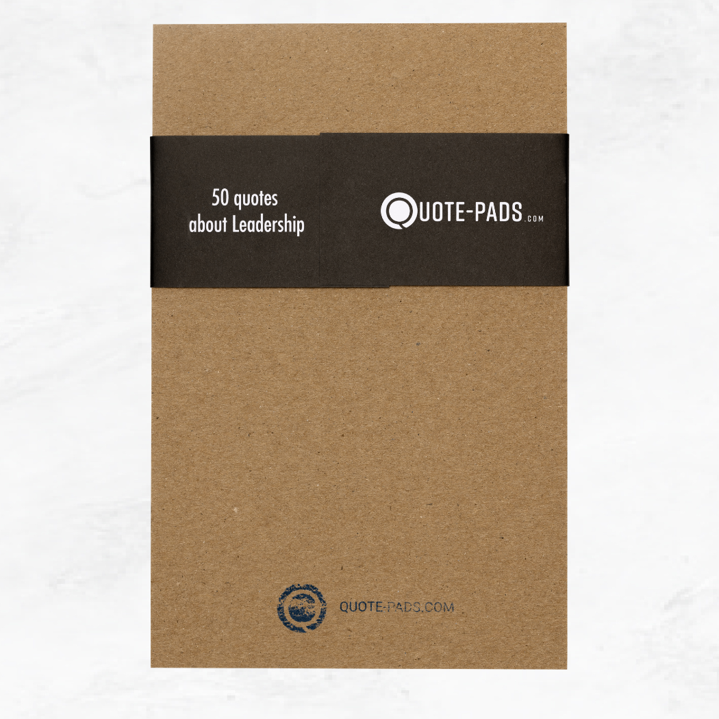 50 Leadership Quotes Notepad  |  5.5 x 8.5 Notepad | 50 Sheets