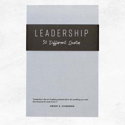 50 Leadership Quotes Notepad  |  5.5 x 8.5 Notepad | 50 Sheets