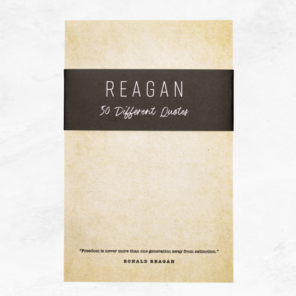 50 Ronald Reagan Quotes Notepad  |  5.5 x 8.5 Notepad | 50 Sheets