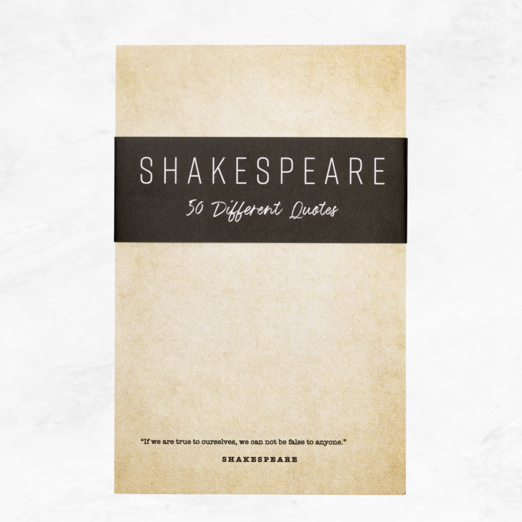 50 Shakespeare Quotes Notepad  |  5.5 x 8.5 Notepad | 50 sheets