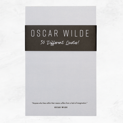 50 Oscar Wilde Quotes Notepad  |  5.5 x 8.5 Notepad | 50 Sheets