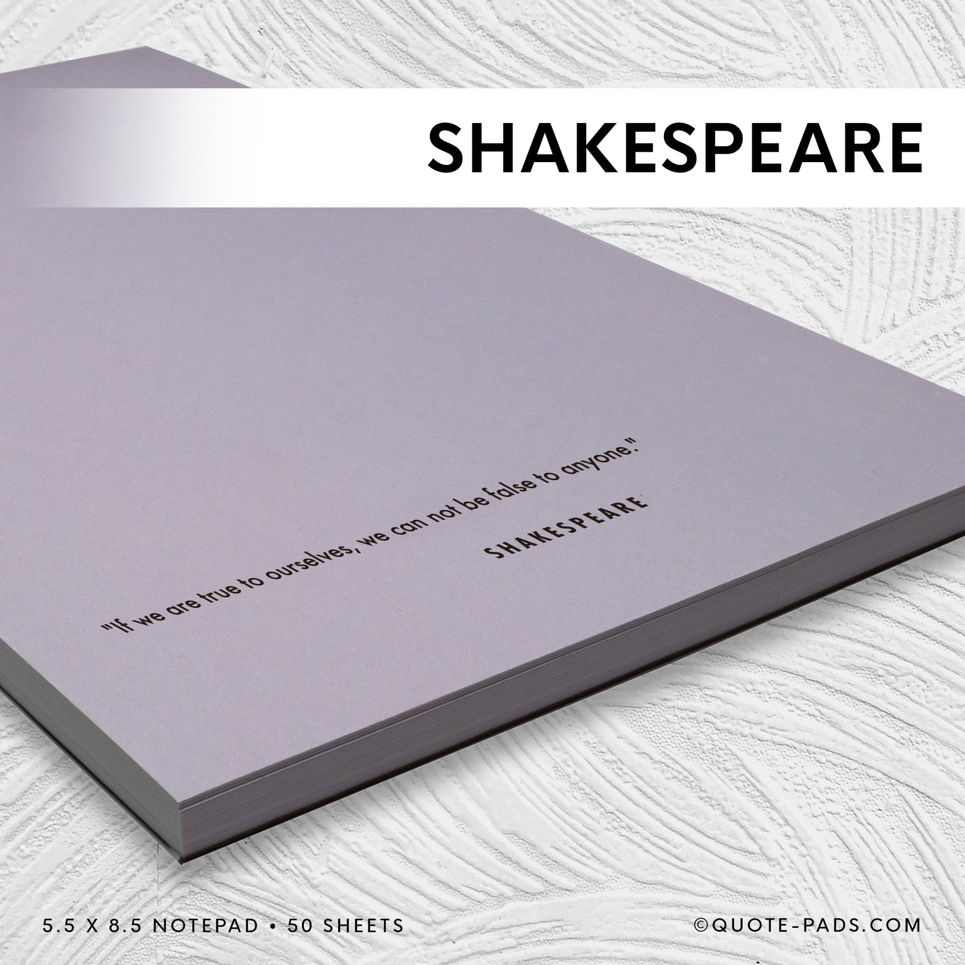 50 Shakespeare Quotes Notepad - Theater Gifts