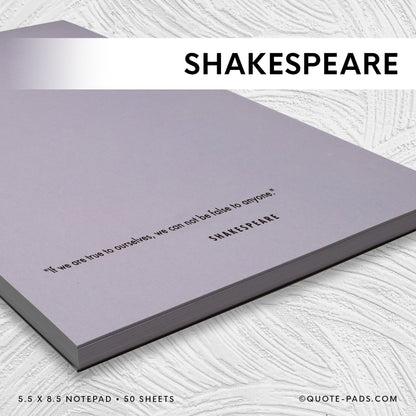 50 Shakespeare Quotes Notepad - Theater Gifts
