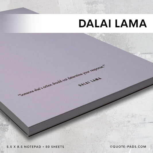50 Dalai Lama Quotes  Notepad  |  5.5 x 8.5 Notepad | 50 Sheets - Quote-Pads